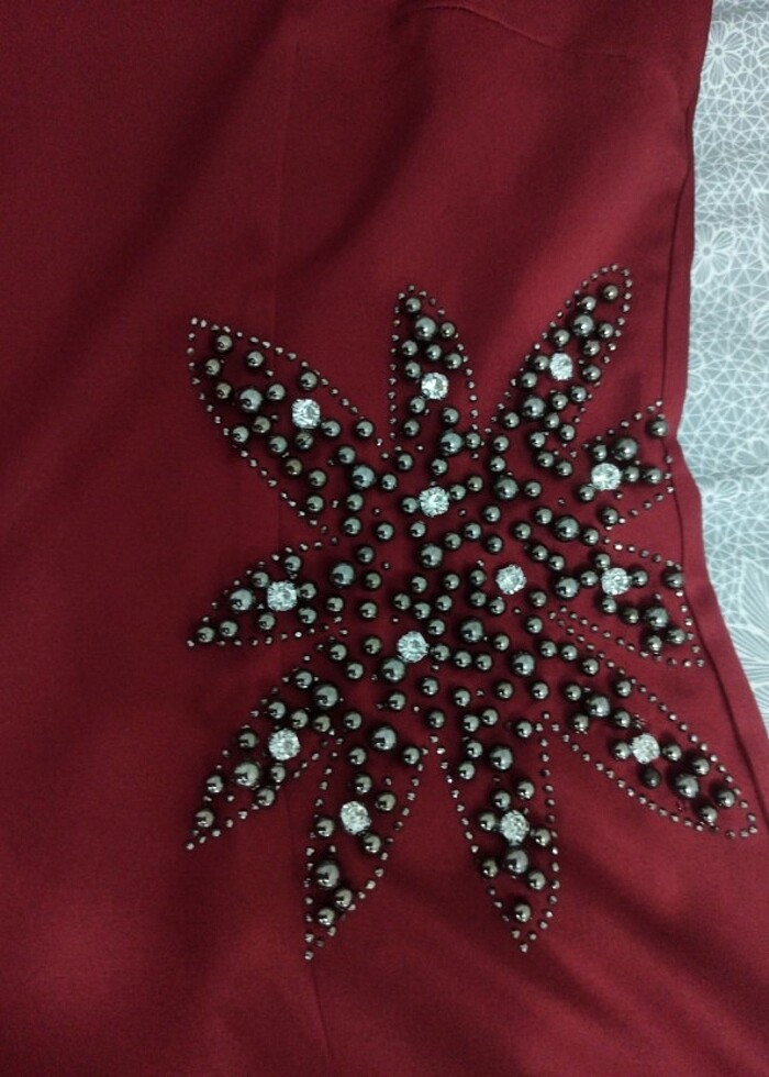 Saten şık abiye - Görsel 5