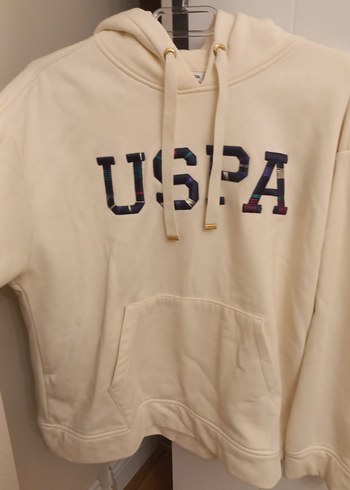 USPA M beden eşofman takım  Baskılı Beyaz - Görsel 4