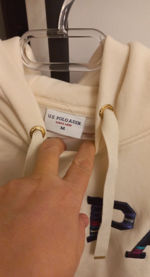 USPA M beden eşofman takım  Baskılı Beyaz - Görsel 3