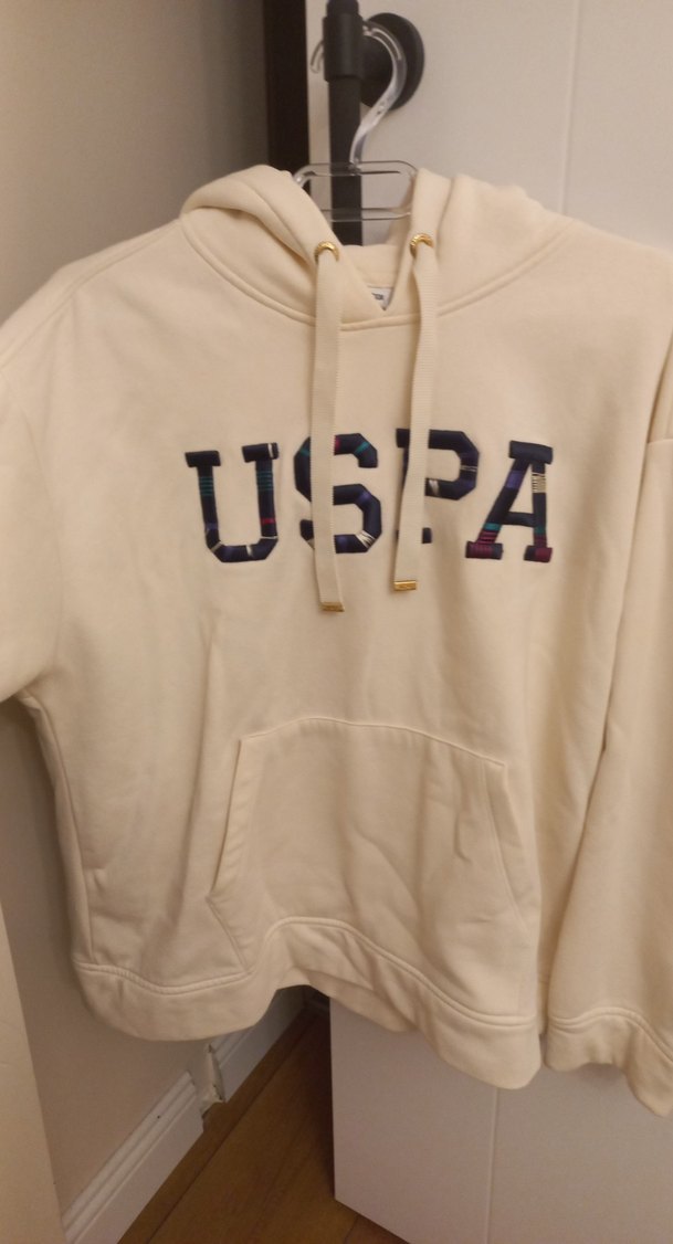 USPA M beden eşofman takım  Baskılı Beyaz - Görsel 4