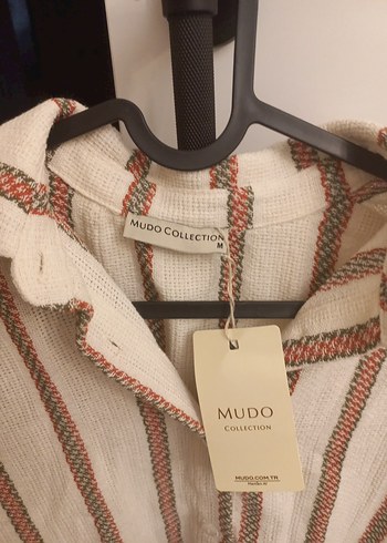 Mudo Concept mudo collection marka bej Çizgili Keten Gömlek ve şort takimi