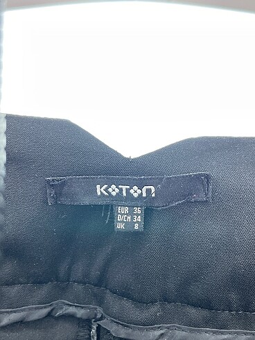 36 Beden siyah Renk Koton Kumaş Pantolon %70 İndirimli.