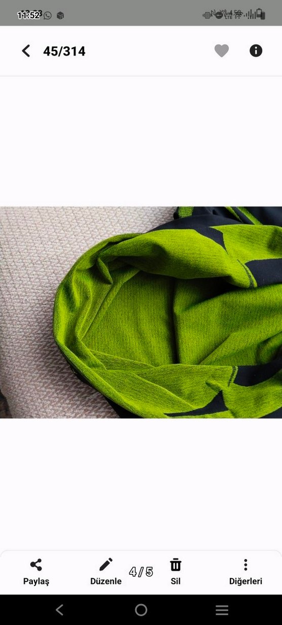 Yeşil Desenli Erkek Uzun Kollu Spor Tişört - Görsel 4