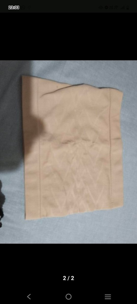 Bej Basic Hamile Midi Etek - Görsel 2