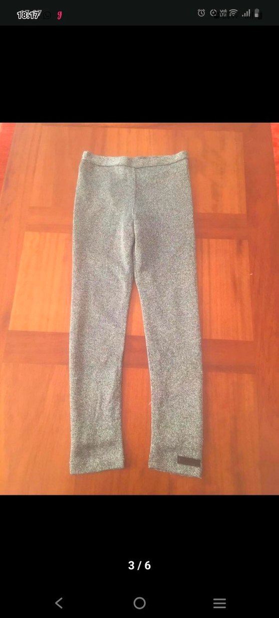 Gri Örgü çocuk tayt - Görsel 2