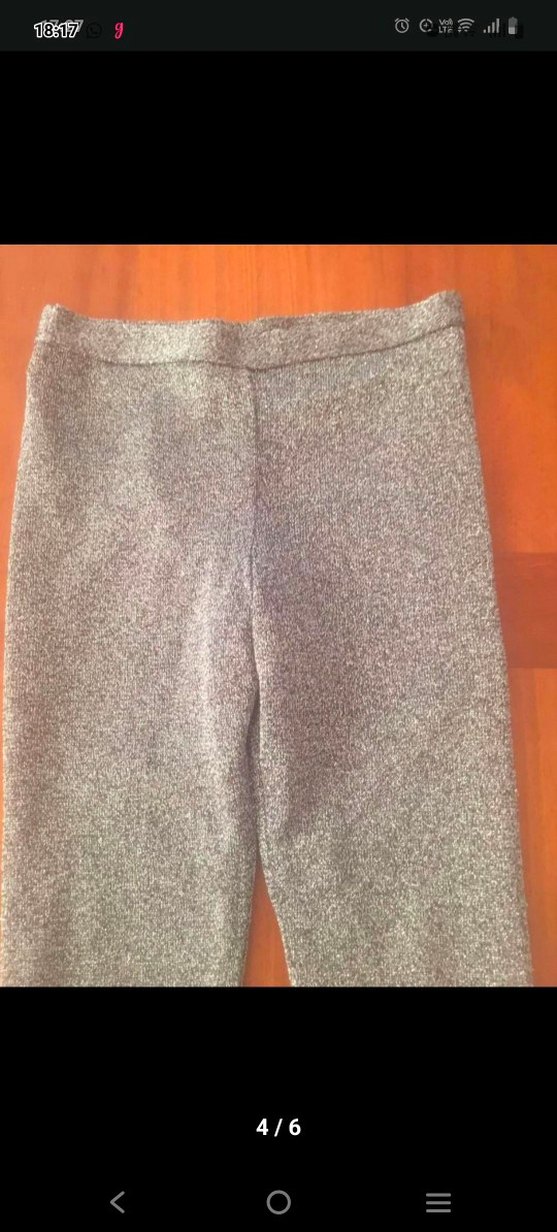 Gri Örgü çocuk tayt - Görsel 3