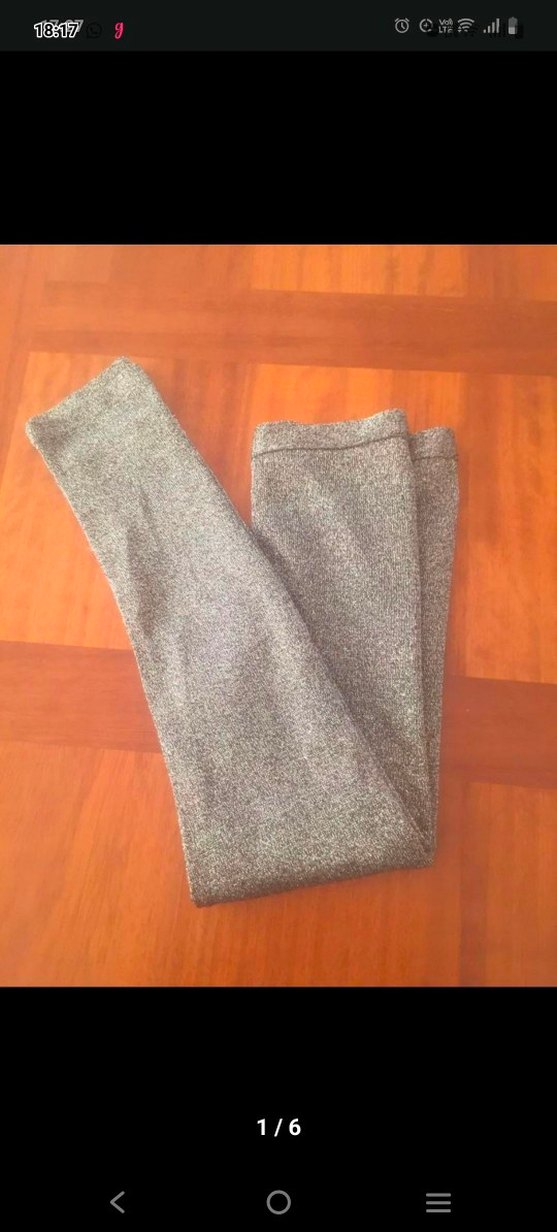 Gri Örgü çocuk tayt - Görsel 5