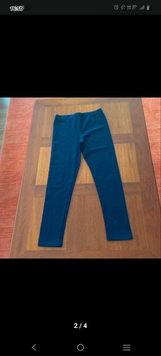 Lacivert Kadın Denim Tayt - Görsel 2