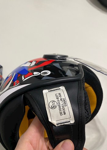 Beyaz Parlak Seramik Biker Kask - Görsel 3