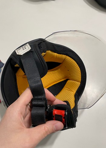 Beyaz Parlak Seramik Biker Kask - Görsel 2