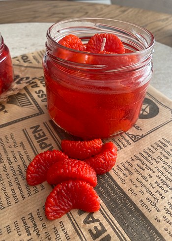 Mandalina reçeli mum  - Görsel 2