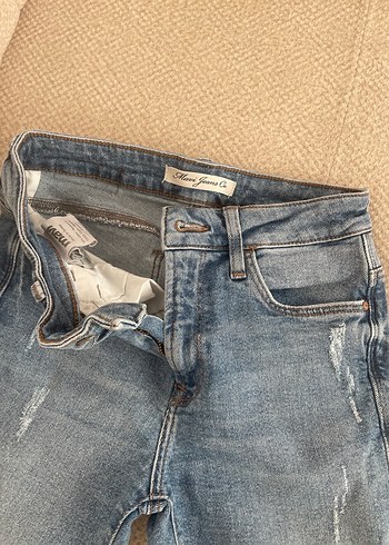 Kadın mavi dar  Kesim Jean - Görsel 2