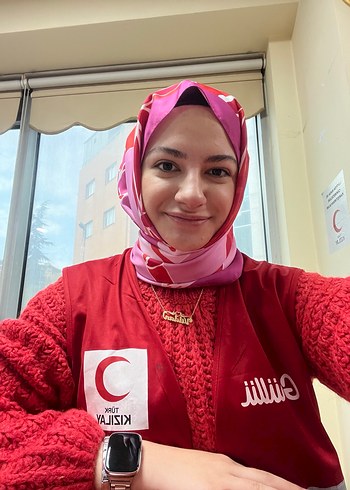 Kadın Kırmızı Örgü kazak - Görsel 7