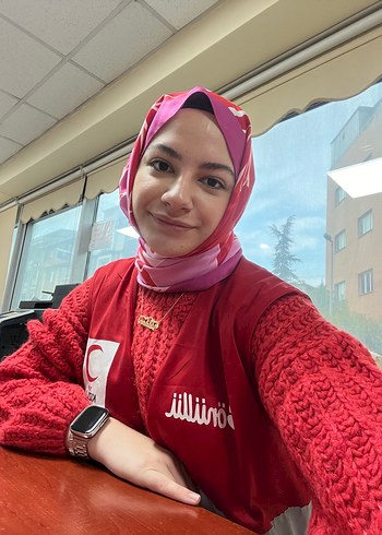 Kadın Kırmızı Örgü kazak - Görsel 6