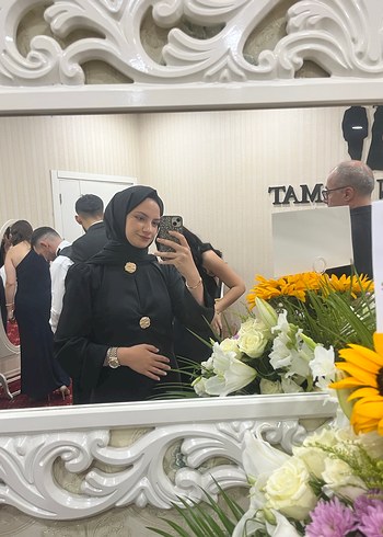 Siyah Parlak Kadın Abiye - Görsel 3