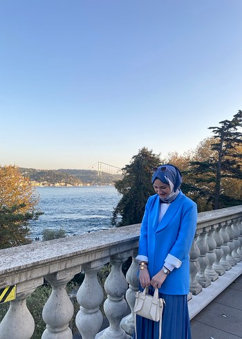 Kadın Açık Lacivert Blazer ceket - Görsel 3