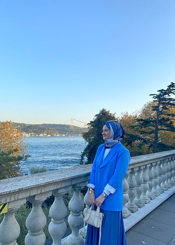 Kadın Açık Lacivert Blazer ceket - Görsel 2