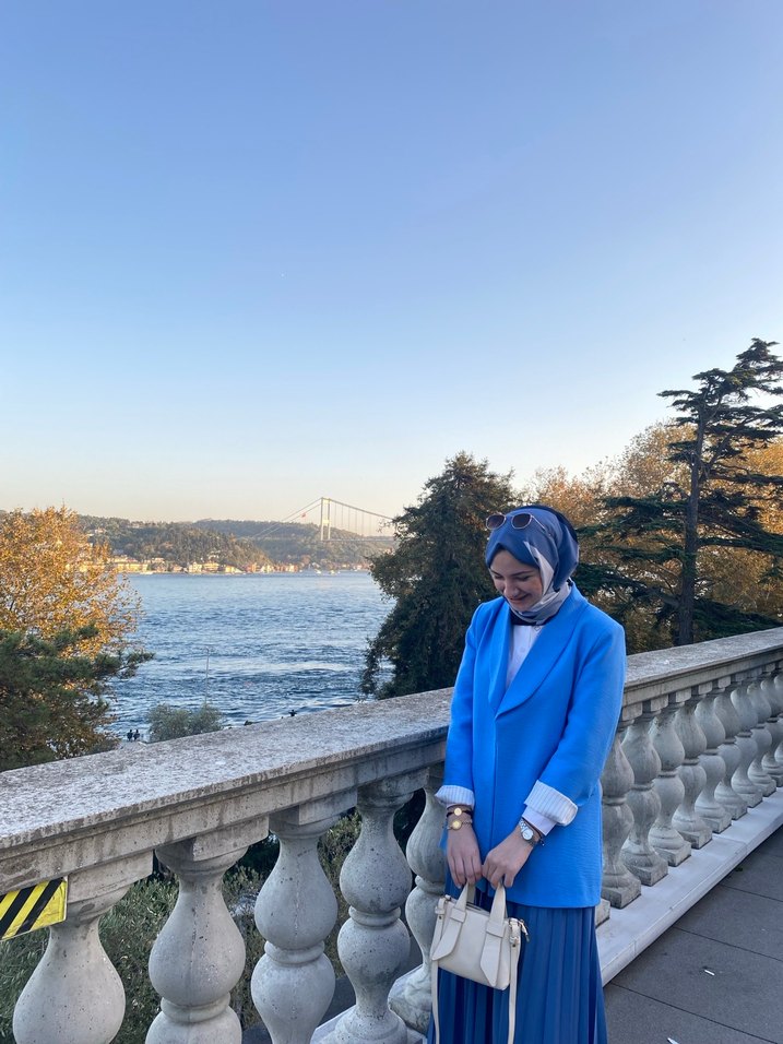 Kadın Açık Lacivert Blazer ceket - Görsel 3