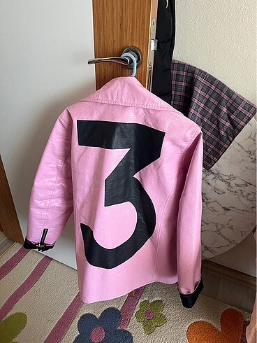 xl Beden Beymen deri ceket pembe