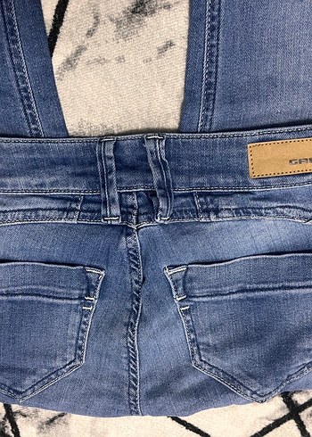 GANG Düşük Bel Düğmeli Kadın Mavi Denim Pantolon - Görsel 3