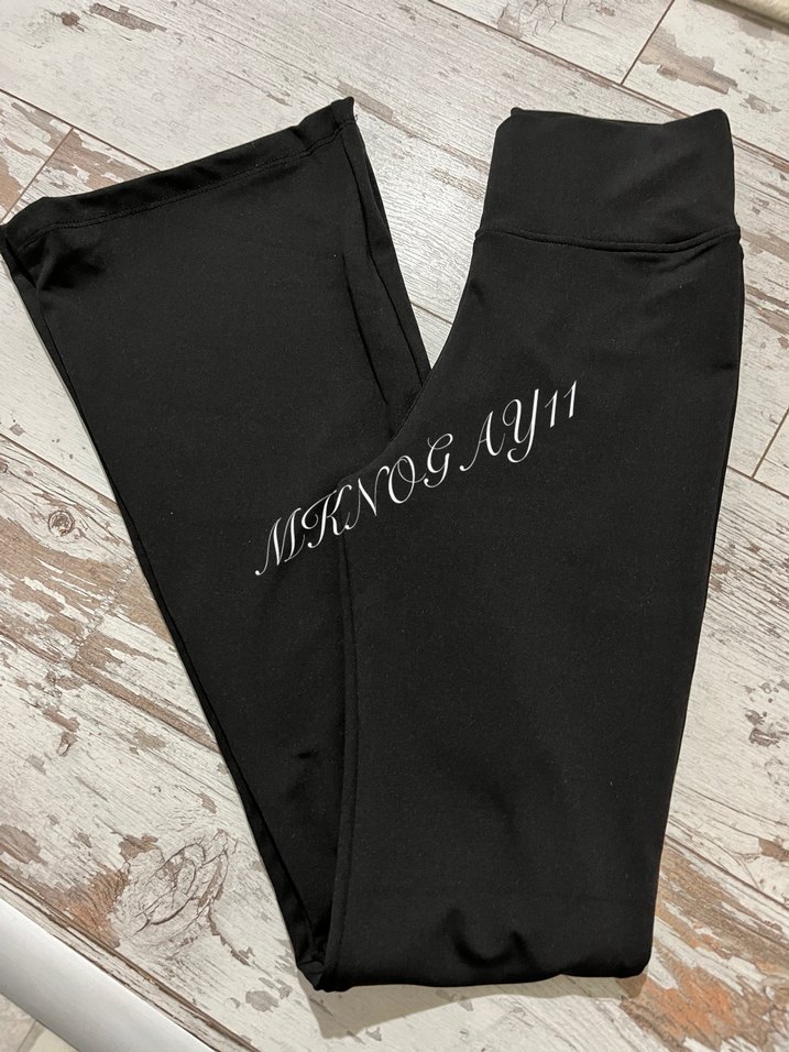 OYSHO ŞARDONLU İSPANYOLPAÇA TAYT - Görsel 4