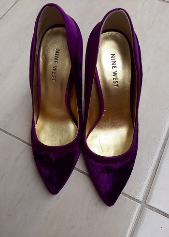 Nine West Mor Süet Stiletto Kadın Ayakkabı