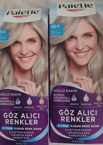 Palette Kalıcı Saç Boyası 10-1 Küllü Açık Sarı - Görsel 2