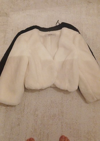 Kadın Siyah Kürk Detaylı Midi Mont - Görsel 4