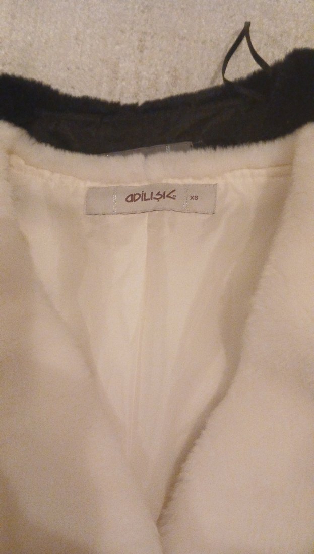 Kadın Siyah Kürk Detaylı Midi Mont - Görsel 5