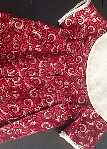 18-24 Ay Beden bordo Renk Kaftanlı Sünnet kıyafeti