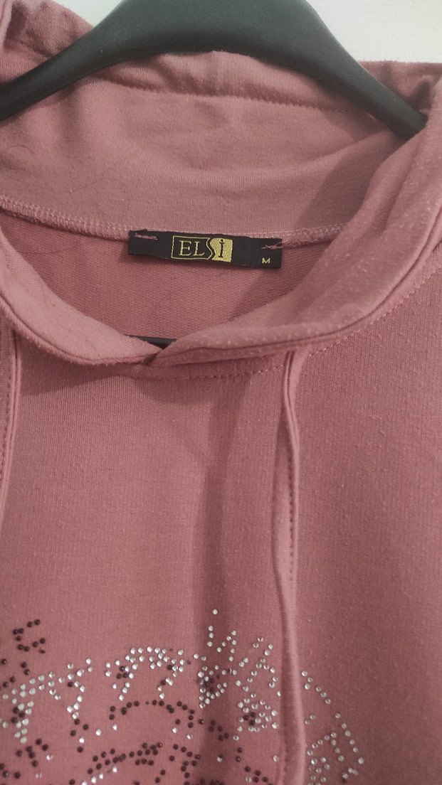 Pembe Midi Uzun Kollu Kadın Tunik - Görsel 3