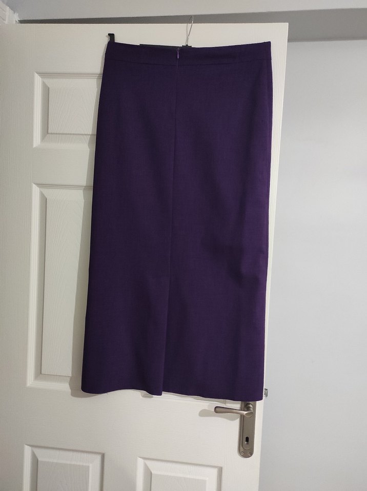 Mor Kemerli Uzun Kadın Etek - Görsel 3