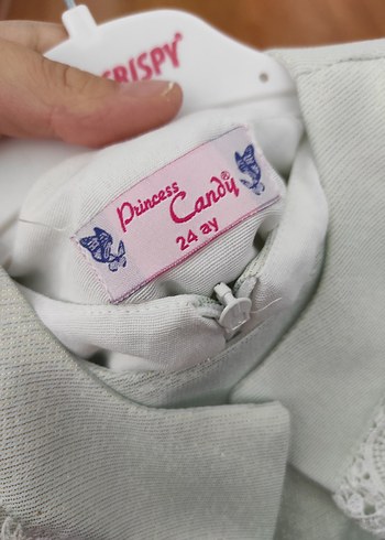 Uzun Kollu Dantel Detaylı Kız Çocuk Elbise - Görsel 5