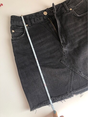 xs Beden siyah Renk Denim kot etek