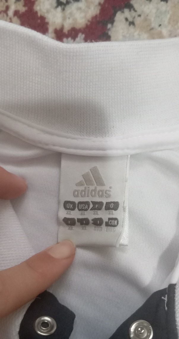Orijinal Adidas Beyaz Kısa Kollu Polo Tişört - Görsel 3