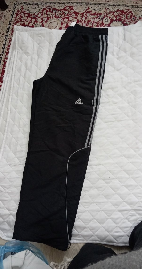 Orijinal Adidas Siyah Erkek Fermuarlı Eşofman Altı - Görsel 2