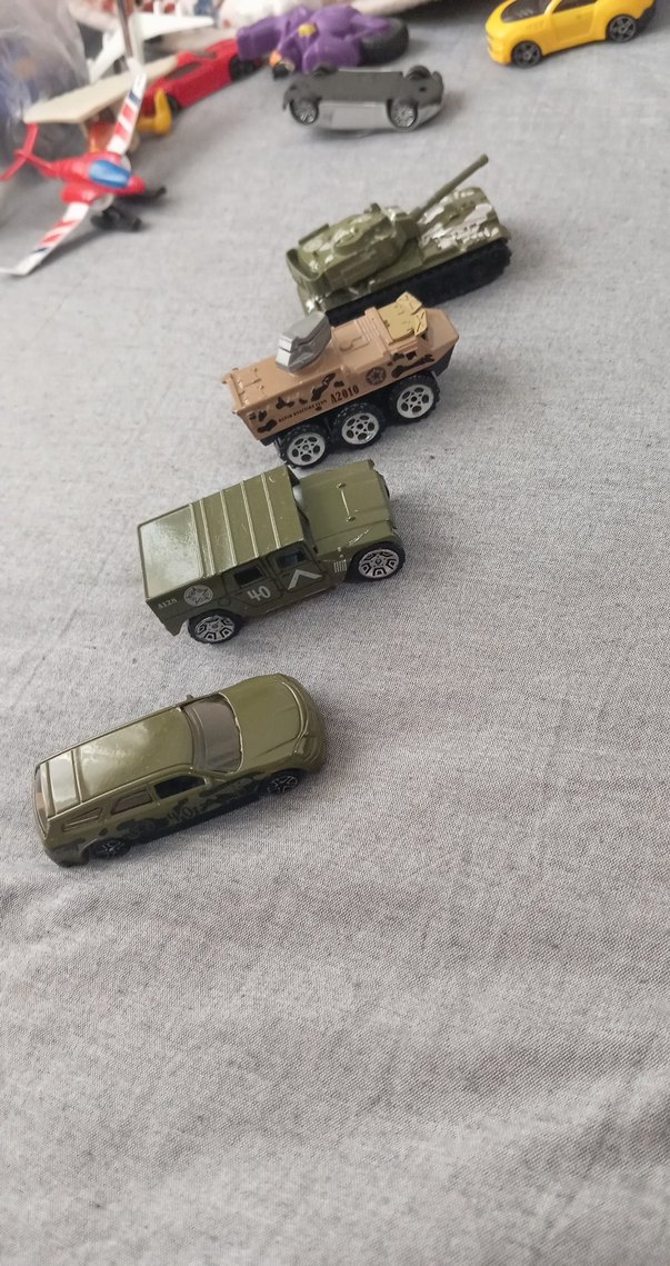 Hareketli Mini Askeri Oyuncak Araba Seti - Görsel 3