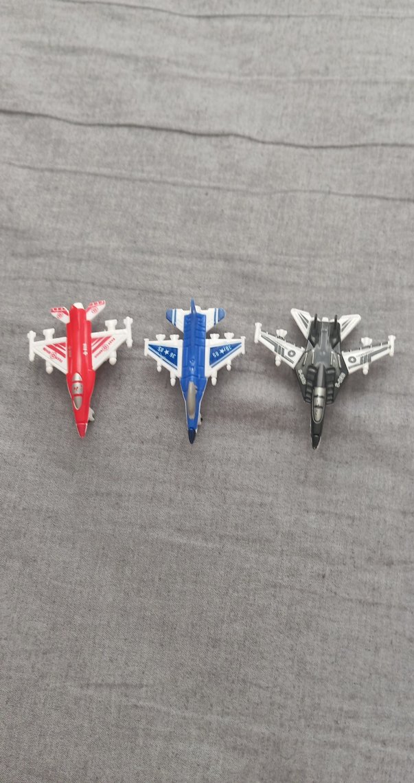 Renkli Üçlü Jet Uçak Oyuncak Seti - Görsel 2