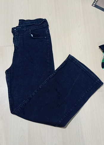 Siyah Wide Leg  Kadın Pantolon - Görsel 2