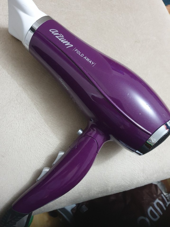 Arzum Katlanabilir Mor SEYAHAT SAÇ KURUTMA Makinesi - Görsel 2