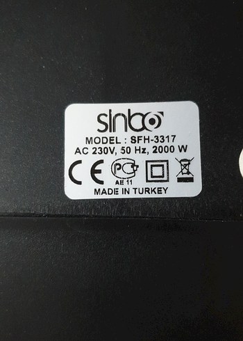 SİNBO 2000W Fanlı Isıtıcı - Görsel 7