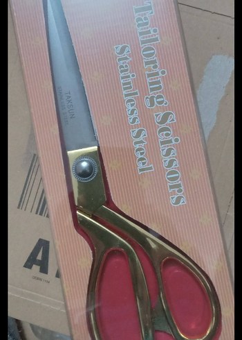 Altın Renkli Parlak Terzi Makası - Görsel 2