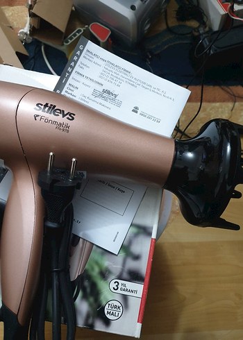 Bej STİLEVS 2000W Saç Kurutma Makinesi - Görsel 9