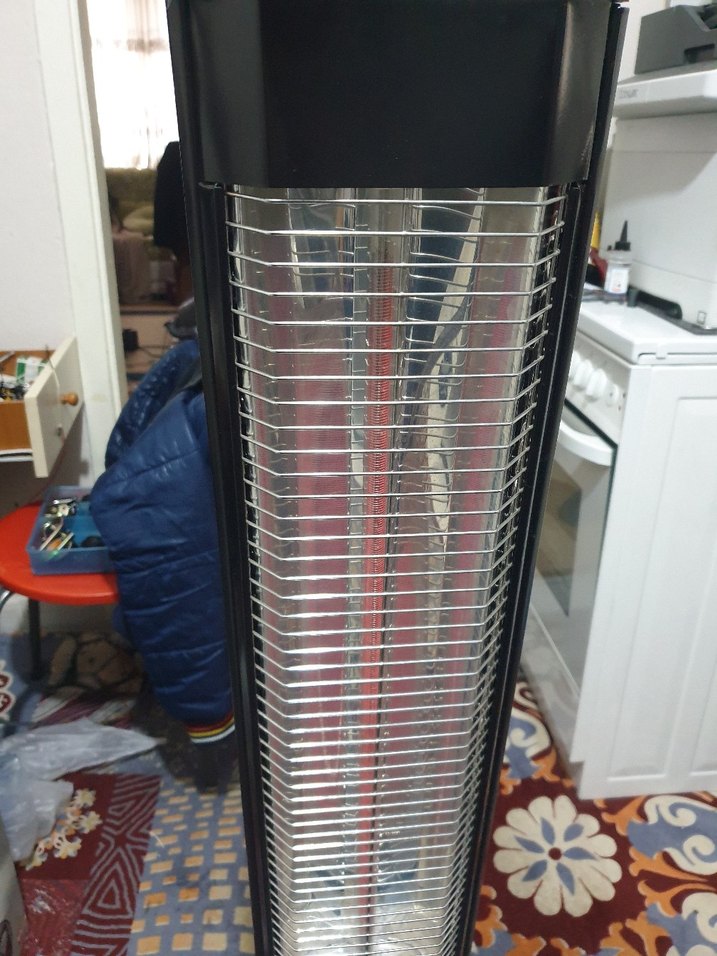 Luxell 1800W Dikey KULE TİPİ Karbon Isıtıcı Siyah - Görsel 4