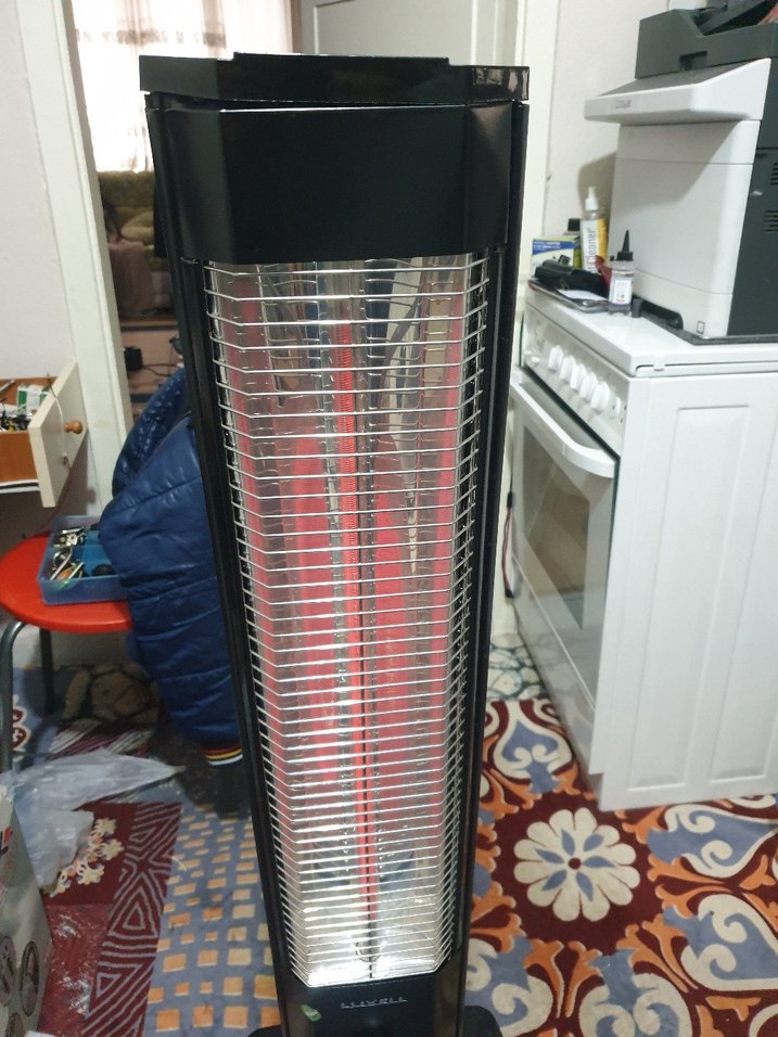 Luxell 1800W Dikey KULE TİPİ Karbon Isıtıcı Siyah - Görsel 2