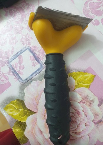 Sarı Furminator Kedi Tüy Toplama Tarağı - Görsel 11