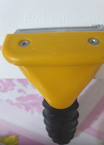 Sarı Furminator Kedi Tüy Toplama Tarağı - Görsel 6