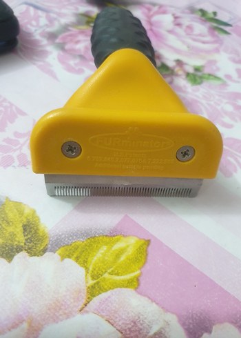 Sarı Furminator Kedi Tüy Toplama Tarağı - Görsel 9