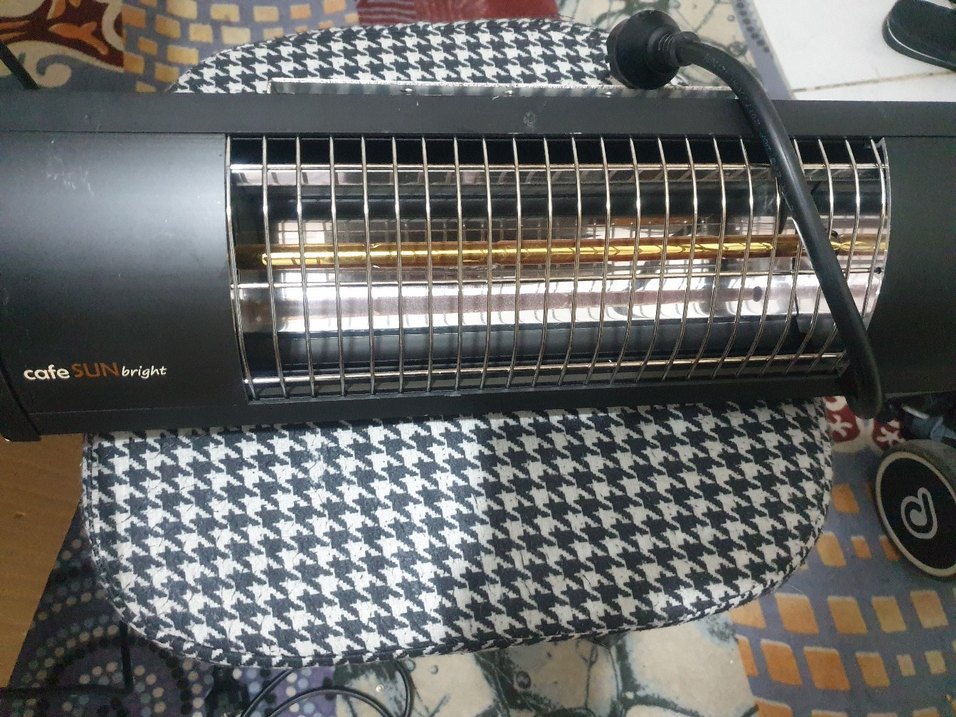 Cafe Sun Bright 2000W Dış Mekan İNFRARED Isıtıcı Siyah - Görsel 2