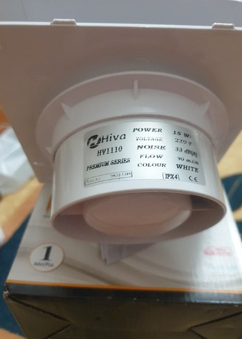 Hiva HV1110 Beyaz Banyo Aspiratörü - Görsel 4